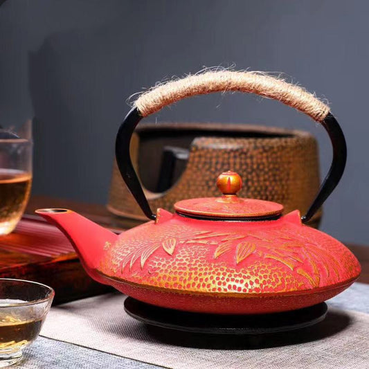 The Moeru Japanese Style Cast Iron Teapot