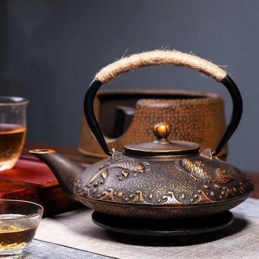 The Han'ei Japanese Style Cast Iron Teapot
