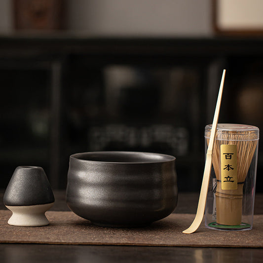 Zen Black Matcha Tea Set
